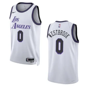 Lakers 2022-23 City Edition Russell Westbrook White Jersey Swingman - Alzaintravels