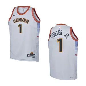 Youth Denver Nuggets 2022-23 City Edition Michael Porter Jr. Grey Jersey - Alzaintravels