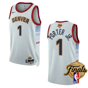 Michael Porter Jr. White 2023 NBA Finals Denver Nuggets City Edition Jersey - Alzaintravels