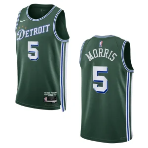 Monte Morris City Edition Detroit Pistons 2022-23 Green Swingman Jersey - Alzaintravels