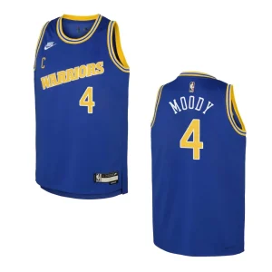 2022-23 Golden State Warriors Youth Classic Edition Moses Moody Blue Jersey - Alzaintravels