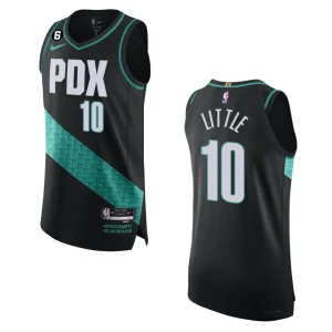Portland Trail Blazers Nassir Little 2022-23 City Edition Black Jersey - Alzaintravels