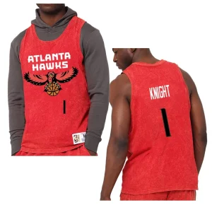 Nathan Knight Atlanta Hawks Quintessential Worn Out Tank Top Jersey Red - Alzaintravels