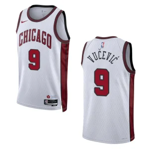 Nikola Vucevic City Edition Chicago Bulls 2022-23 White Swingman Jersey - Alzaintravels