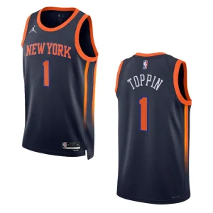 Obi Toppin Statement Edition New York Knicks 2022-23 Black Swingman Jersey - Alzaintravels