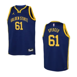 2022-23 Golden State Warriors Youth Statement Edition Pat Spencer Navy Jersey - Alzaintravels