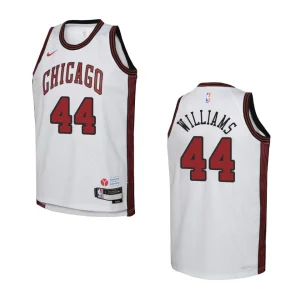 2022-23 Chicago Bulls Youth City Edition Patrick Williams White Jersey - Alzaintravels