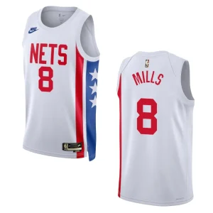 Brooklyn Nets Patty Mills White Swingman 2022-23 Classic Edition Jersey - Alzaintravels