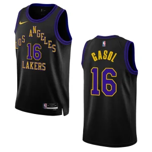 Pau Gasol City Edition Los Angeles Lakers 2023-24 Black Swingman Jersey - Alzaintravels