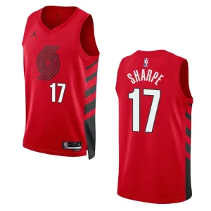 Portland Trail Blazers Shaedon Sharpe 2022-23 Statement Edition Red Jersey Swingman - Alzaintravels