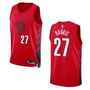 Portland Trail Blazers Jusuf Nurkic 2022-23 Statement Edition Red Jersey Swingman - Alzaintravels
