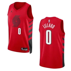 Portland Trail Blazers Damian Lillard 2022-23 Statement Edition Red Jersey Swingman - Alzaintravels