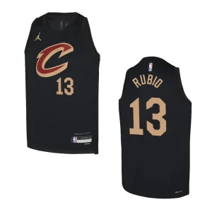 2022-23 Cleveland Cavaliers Youth Statement Edition Ricky Rubio Black Jersey - Alzaintravels
