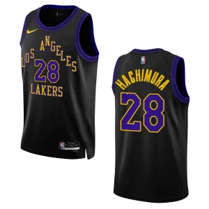 Rui Hachimura City Edition Los Angeles Lakers 2023-24 Black Swingman Jersey - Alzaintravels