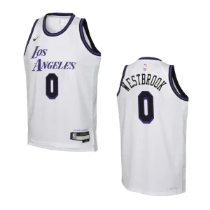 Youth Los Angeles Lakers 2022-23 City Edition Russell Westbrook White Jersey - Alzaintravels