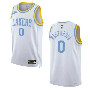 Los Angeles Lakers Russell Westbrook White 75 Anniversary 2022-23 Classic Edition Jersey - Alzaintravels
