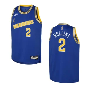 2022-23 Golden State Warriors Youth Classic Edition Ryan Rollins Blue Jersey - Alzaintravels