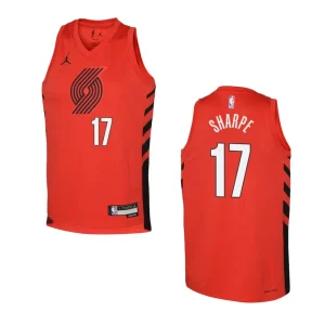 Portland Trail Blazers 2022-23 Statement Edition Youth Shaedon Sharpe Red Jersey - Alzaintravels