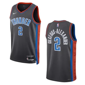 Oklahoma City Thunder Shai Gilgeous-Alexander 2022-23 City Edition Gray Swingman Jersey - Alzaintravels