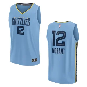 Memphis Grizzlies Fast Break Ja Morant 2022-23 Statement Light Blue Jersey - Alzaintravels