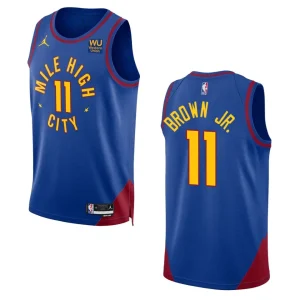 2022-23 Statement Edition Denver Nuggets Bruce Brown Jr. Royal Swingman Jersey - Alzaintravels
