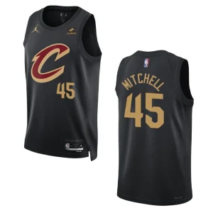 2022-23 Statement Edition Cleveland Cavaliers Donovan Mitchell Black Swingman Jersey - Alzaintravels