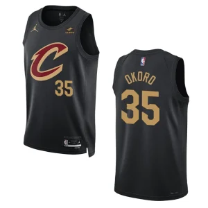 2022-23 Statement Edition Cleveland Cavaliers Isaac Okoro Black Swingman Jersey - Alzaintravels