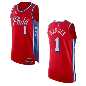 2022-23 Statement Edition Philadelphia 76ers James Harden Red Jersey - Alzaintravels