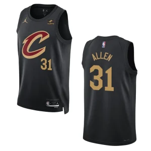 2022-23 Statement Edition Cleveland Cavaliers Jarrett Allen Black Swingman Jersey - Alzaintravels