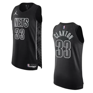 2022-23 Statement Edition Brooklyn Nets Nicolas Claxton Black Authentic Jersey - Alzaintravels