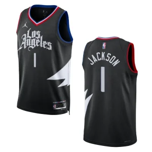 2022-23 Statement Edition Los Angeles Clippers Reggie Jackson Black Swingman Jersey - Alzaintravels