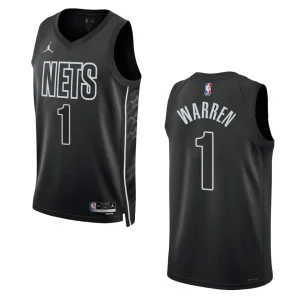2022-23 Statement Edition Brooklyn Nets T.J Warren Black Swingman Jersey - Alzaintravels