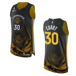 Golden State Warriors Stephen Curry 2022-23 City Edition Black Authentic Jersey - Alzaintravels