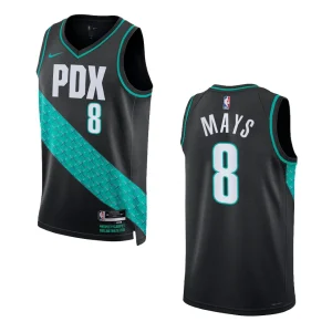 Portland Trail Blazers City Edition Skylar Mays 2022-23 Swingman Black Jersey - Alzaintravels