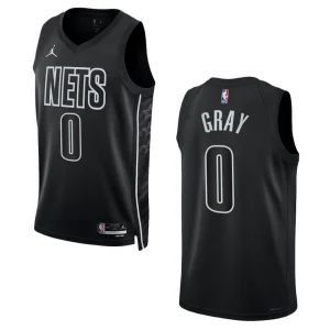 Brooklyn Nets Statement Edition RaiQuan Gray 2022-23 Swingman Black Jersey - Alzaintravels