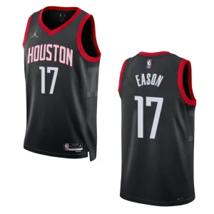 Houston Rockets Statement Edition Tari Eason 2022-23 Swingman Black Jersey - Alzaintravels