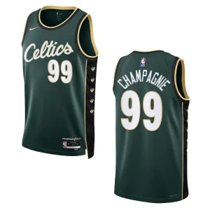 Boston Celtics City Edition Justin Champagnie 2022-23 Swingman Green Jersey - Alzaintravels