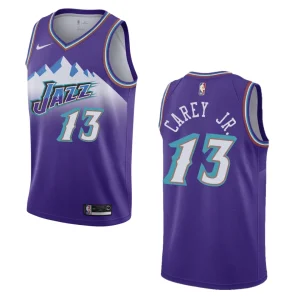 Utah Jazz Classic Edition Vernon Carey Jr. 2022-23 Swingman Purple Jersey - Alzaintravels