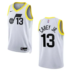 Utah Jazz Association Edition Vernon Carey Jr. 2022-23 Swingman White Jersey - Alzaintravels