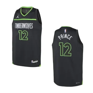 Youth Minnesota Timberwolves 2022-23 Statement Edition Taurean Prince Black Jersey - Alzaintravels