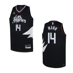 Youth Los Angeles Clippers 2022-23 Statement Edition Terance Mann Black Jersey - Alzaintravels