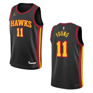 Youth Atlanta Hawks 2022-23 Statement Edition Trae Young Black Jersey - Alzaintravels