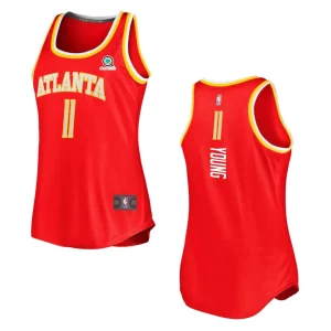 Atlanta Hawks Trae Young Women's Icon Edition Fast Break Jersey Red - Alzaintravels