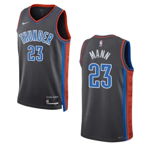 Oklahoma City Thunder Tre Mann 2022-23 City Edition Gray Swingman Jersey - Alzaintravels