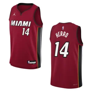 2022-23 Miami Heat Youth Statement Edition Tyler Herro Red Jersey - Alzaintravels