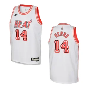 2022-23 Miami Heat Youth Classic Edition Tyler Herro White Jersey - Alzaintravels