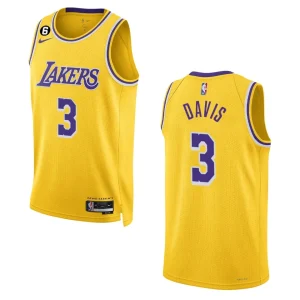 Lakers 2022-23 Icon Edition Anthony Davis Yellow Jersey Swingman - Alzaintravels