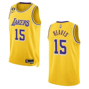 Lakers 2022-23 Icon Edition Austin Reaves Yellow Jersey Swingman - Alzaintravels