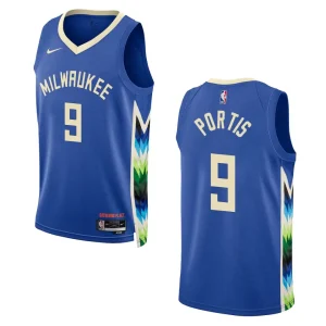 Bucks 2022-23 City Edition Bobby Portis Royal Jersey Swingman - Alzaintravels