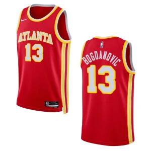 Hawks 2022-23 Icon Edition Bogdan Bogdanovic Red Jersey Swingman - Alzaintravels